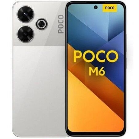 Smartphone Xiaomi Poco M6 Octa Core 6 GB RAM 128 GB Silberfarben 6,79"