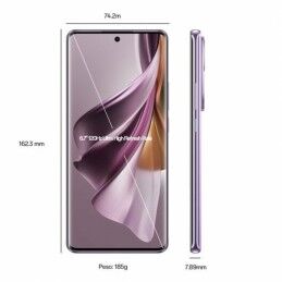 Smartphone Oppo OPPO Reno10 Pro 5G 6,7" 256 GB 12 GB RAM Octa Core Snapdragon 778G Lila Purpur