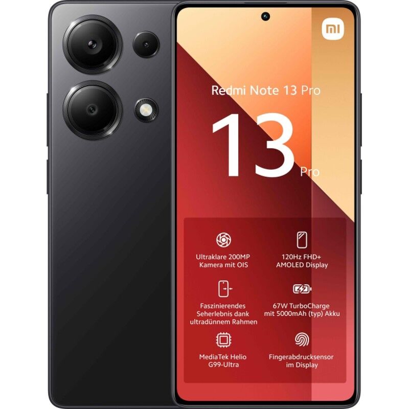 Smartphone Xiaomi NOTE13PRO 256 GB 8 GB RAM Schwarz