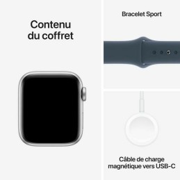 Smartwatch Apple Watch SE Blau Silberfarben 40 mm S/M (Restauriert A)